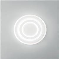 Luce Life Μοντέρνα Πλαστική Πλαφονιέρα Οροφής με Ενσωματωμένο LED σε Λευκό χρώμα 40cm I-LIFE-PL40