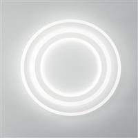Luce Life Μοντέρνα Πλαστική Πλαφονιέρα Οροφής με Ενσωματωμένο LED σε Λευκό χρώμα 50cm I-LIFE-PL50