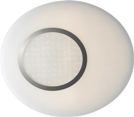 Luce Μοντέρνα Γυάλινη Πλαφονιέρα Οροφής με Ενσωματωμένο LED σε Λευκό χρώμα 51.8cm I-GIOIA-PL60-INT