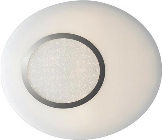 Luce Μοντέρνα Γυάλινη Πλαφονιέρα Οροφής με Ενσωματωμένο LED σε Λευκό χρώμα 51.8cm I-GIOIA-PL60-INT