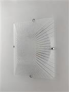 Luce Μοντέρνα Γυάλινη Πλαφονιέρα Οροφής με Ντουί E27 σε Λευκό χρώμα 30cm I-ISIDE/PL30