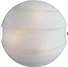 Luce Μοντέρνα Γυάλινη Πλαφονιέρα Οροφής με Ντουί E27 σε Λευκό χρώμα 40cm I-CRI-PL40