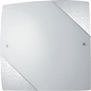 Luce Μοντέρνα Γυάλινη Πλαφονιέρα Οροφής με Ντουί E27 σε Λευκό χρώμα 40cm I-PARIS/4040 SIL
