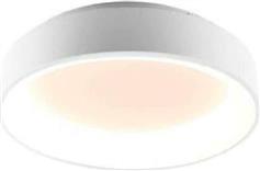 Luce Μοντέρνα Μεταλλική Πλαφονιέρα Οροφής με Ενσωματωμένο LED σε Λευκό χρώμα 45cm LED-NOAH-PL45-BCO