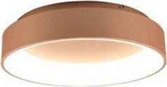 Luce Μοντέρνα Μεταλλική Πλαφονιέρα Οροφής με Ενσωματωμένο LED σε Χρυσό χρώμα 45cm LED-NOAH-PL45-ORO