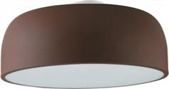 Luce Μοντέρνα Μεταλλική Πλαφονιέρα Οροφής με Ντουί E27 σε Καφέ χρώμα I-BISTROT-PL38 BRO