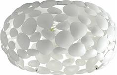Luce Μοντέρνα Μεταλλική Πλαφονιέρα Οροφής με Ντουί E27 σε Λευκό χρώμα 35cm I-DIONISO-PL35-BCO