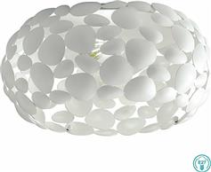 Luce Μοντέρνα Μεταλλική Πλαφονιέρα Οροφής με Ντουί E27 σε Λευκό χρώμα 48cm I-DIONISO-PL48-BCO