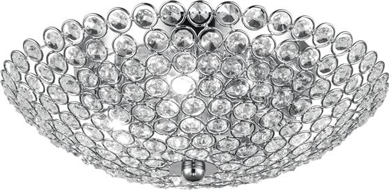 Luce Μοντέρνα Πλαφονιέρα Οροφής με Ντουί G9 με Κρύσταλλα σε Ασημί χρώμα 32cm I-PLANET/PL32