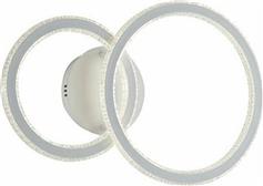Luce Μοντέρνα Πλαστική Πλαφονιέρα Οροφής με Ενσωματωμένο LED σε Λευκό χρώμα 65cm LED-BRYANT-PL2C