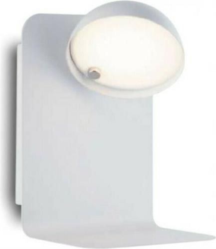 Luce Μοντέρνο Φωτιστικό Τοίχου με Ενσωματωμένο LED και Φυσικό Λευκό Φως σε Λευκό Χρώμα I-BOING-AP BCO