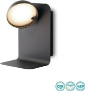 Luce Μοντέρνο Φωτιστικό Τοίχου με Ενσωματωμένο LED και Φυσικό Λευκό Φως σε Μαύρο Χρώμα I-BOING-AP NER