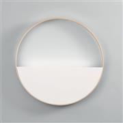 Luce Μοντέρνο Φωτιστικό Τοίχου με Ενσωματωμένο LED και Ψυχρό Λευκό Φως σε Λευκό Χρώμα Πλάτους 35cm LED-ALBA-R35