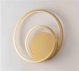 Luce Μοντέρνο Φωτιστικό Τοίχου με Ενσωματωμένο LED σε Χρυσό Χρώμα Πλάτους 30cm LED-LIEVE-AP-ORO