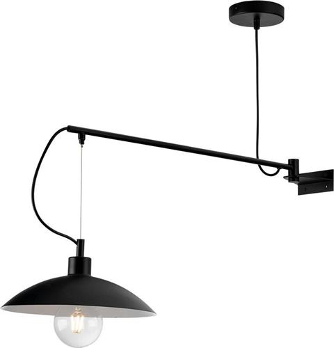 Luce Μοντέρνο Φωτιστικό Τοίχου με Ντουί E27 σε Μαύρο Χρώμα I-ELDORADO-AP-NER