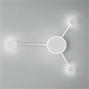 Luce Μοντέρνο Φωτιστικό Τοίχου σε Λευκό Χρώμα LED-ETERE-PL3 BCO