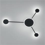 Luce Μοντέρνο Φωτιστικό Τοίχου σε Μαύρο Χρώμα LED-ETERE-PL3 NER