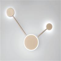 Luce Μοντέρνο Φωτιστικό Τοίχου σε Χρυσό Χρώμα LED-ETERE-PL2 ORO