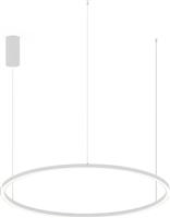 Luce Μοντέρνο Κρεμαστό Φωτιστικό με Ενσωματωμένο LED σε Λευκό Χρώμα LED-HOOP-S120-BCO