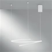 Luce Μοντέρνο Κρεμαστό Φωτιστικό με Ενσωματωμένο LED σε Λευκό Χρώμα LED-MOMA-S60-BCO