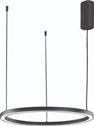 Luce Μοντέρνο Κρεμαστό Φωτιστικό με Ενσωματωμένο LED σε Μαύρο Χρώμα LED-HOOP-S60-NER