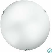 Luce Oblo Κλασική Γυάλινη Πλαφονιέρα Οροφής με Ντουί E27 σε Λευκό χρώμα I-OBLO/PL50