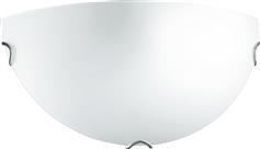 Luce Oblo Κλασικό Φωτιστικό Τοίχου με Ντουί E27 σε Λευκό Χρώμα Πλάτους 30cm I-OBLO/AP