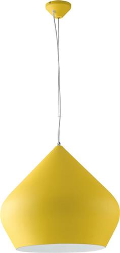 Luce Tholos Μοντέρνο Κρεμαστό Φωτιστικό Μονόφωτο Καμπάνα με Ντουί E27 σε Κίτρινο Χρώμα I-THOLOS-S52 GIA