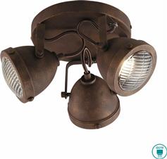 Luce Τριπλό Σποτ με Ντουί GU10 σε Χάλκινο Χρώμα I-HABANA-PL3