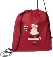Macma Werbeatrikel Χριστουγεννιάτικη Τσάντα Πλάτης Γυμναστηρίου Κόκκινη 21074