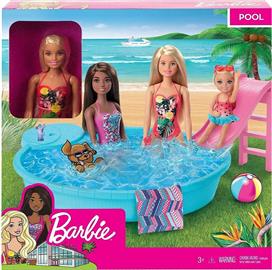 Mattel Barbie Εξωτική Πισίνα με Κούκλα για 3+ Ετών GHL91