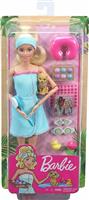 Mattel Barbie Κούκλα σε Σπα Μαζί με Κουταβάκι για 3+ Ετών GJG55