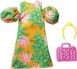 Mattel Barbie Tropical Dress With Off-Shoulder Puffy Sleeves για 3+ Ετών HBV32