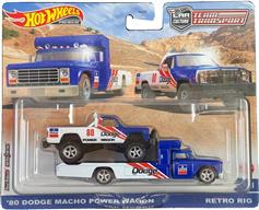 Mattel Φορτηγό Hot Wheels '80 Dodge Macho Power Wagon & Retro Rig HKF38
