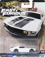 Mattel Hot Wheels Αυτοκινητάκι Premium Fast Furious-1969 Ford Mustang Boss 302 HYP71