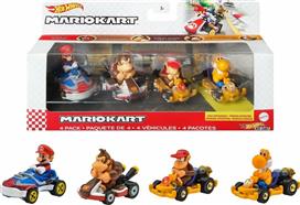 Mattel Hot Wheels: Mario Kart 4 Pack Vehicles για 3+ Ετών HDB22