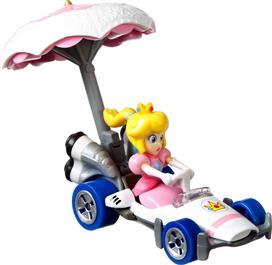 Mattel Hot Wheels Mario Kart: Princess Peach B-Dasher + Peach Parasol GVD36