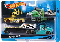 Mattel Hot Wheels Transporter Truck Drivin Wild BDW60