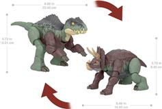 Mattel Jurassic World Giganotosaurus & Nasutoceratops 10cm HPD34