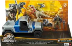 Mattel Jurassic World Truck with Atrociraptor & Human για 4+ Ετών HKY13