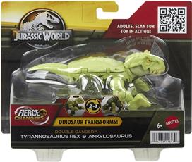 Mattel Jurassic World Tyrannosaurus Rex & Ankylosaurus για 6+ Ετών HLP08