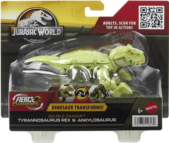 Mattel Jurassic World Tyrannosaurus Rex & Ankylosaurus για 6+ Ετών HLP08
