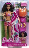 Mattel Κούκλα Barbie Beach Surfer για 3+ Ετών HPL69