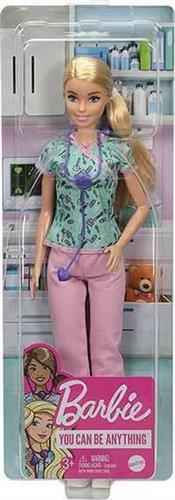 Mattel Κούκλα Barbie Νοσοκόμα για 3+ Ετών 30cm GTW39