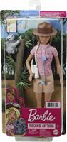 Mattel Κούκλα Barbie Ζωολόγος για 3+ Ετών GXV86