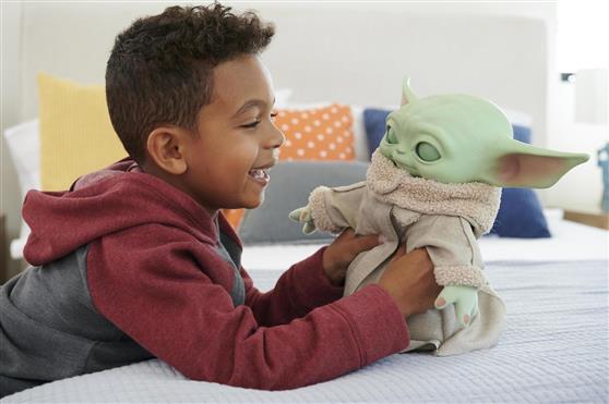 Mattel Λούτρινο Star Wars Squeeze & Blink Grogu με Κίνηση & Ήχο 29 cm για 3+ Ετών HJM25