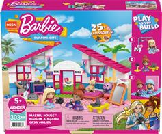 Mattel Mega Bloks Τουβλάκια Barbie Σπίτι Malibu για 5+ Ετών 303τμχ GWR34