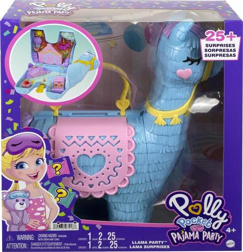 Mattel Παιχνίδι Μινιατούρα Polly Pocket Pajama Party Llama για 4+ Ετών HHX74