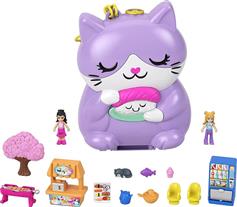 Mattel Παιχνίδι Μινιατούρα Polly Pocket Sushi Shop Cat για 4+ Ετών HCG21