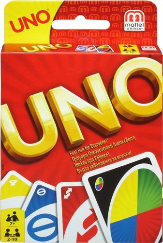 Mattel UNO Cards Επιτραπέζιο Παιχνίδι για 2-10 Παίκτες 7+ Ετών W2087